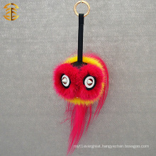 Fashion New Arrival Cute Monster Key Chain Fur Monster Face Cars Keychain